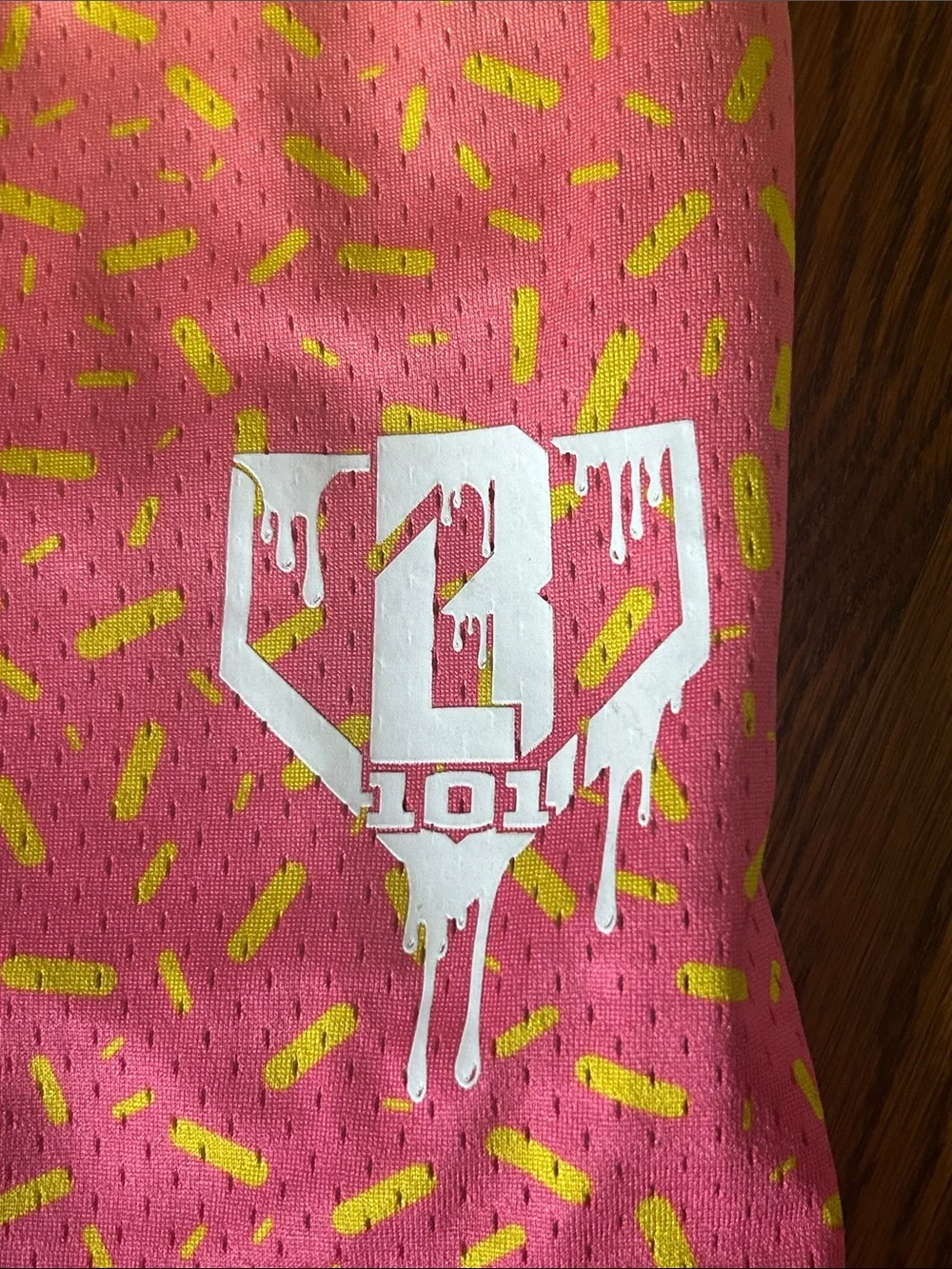 Baseball Lifestyle Ice Cream Shorts- Strawberry Banana- Men's Small